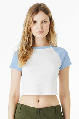 Bella+Canvas 1201 - Ladies Micro Ribbed Raglan Baby Tee