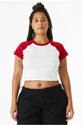 Bella+Canvas 1201 - Ladies Micro Ribbed Raglan Baby Tee