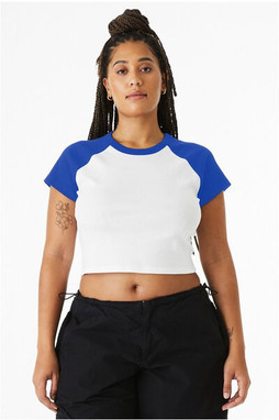 Bella+Canvas 1201 - Ladies Micro Ribbed Raglan Baby Tee