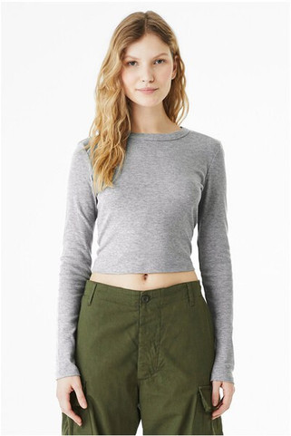 Bella+Canvas 1501BE - Ladies Micro Ribbed Long Sleeve Baby Tee