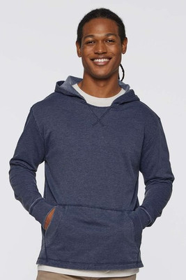 LAT 6936 - Adult Vintage Wash Fleece Hooded Sweatshirt