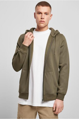 Build Your Brand BY012 - zipped hooded sweatshirt heavy