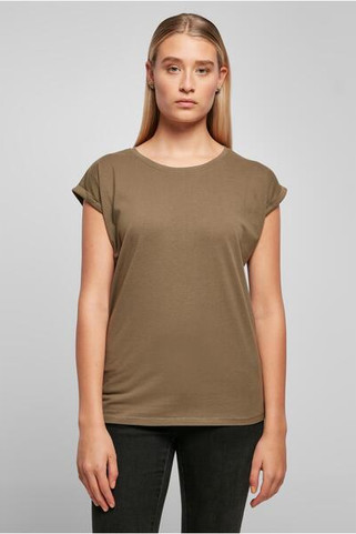 Build Your Brand BY021 - Womens Cotton Jersey T-Shirt with Folded Sleeves