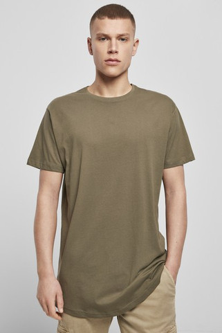 Build Your Brand BY028 - Mens Urban Longline Cotton T-Shirt