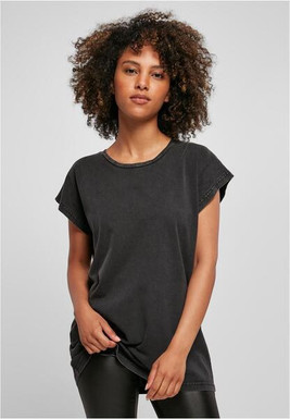 BUILD YOUR BRAND BY053 - T-shirt femme délavé