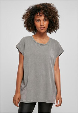 Build Your Brand BY053 - Lässiges Faded Effekt T-Shirt für Damen