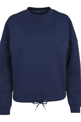 Build Your Brand BY058 - Round woman Sweat oversized collar