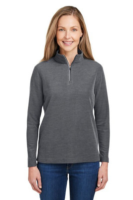 Core 365 CE405W - Ladies Fusion ChromaSoft Pique Quarter-Zip
