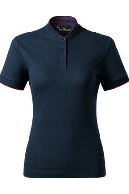Malfini Premium 274 - Stylish Bomber Collar Polo Shirt with Contrast Details