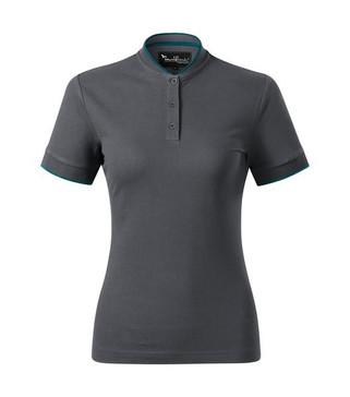 Malfini Premium 274 - Stylish Bomber Collar Polo Shirt with Contrast Details
