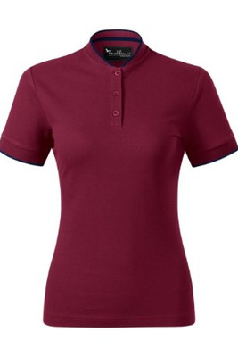 Malfini Premium 274 - Stylish Bomber Collar Polo Shirt with Contrast Details
