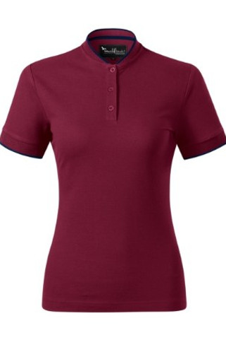 Malfini Premium 274 - Stylish Bomber Collar Polo Shirt with Contrast Details