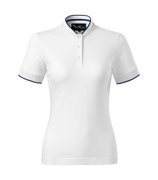 Malfini Premium 274 - Stylish Bomber Collar Polo Shirt with Contrast Details