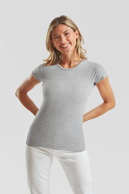 Fruit of the Loom F61432 - Fashionable Slim Fit Ladies Crew Neck T-Shirt