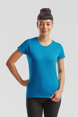 Fruit of the Loom F61432 - Fashionable Slim Fit Ladies Crew Neck T-Shirt