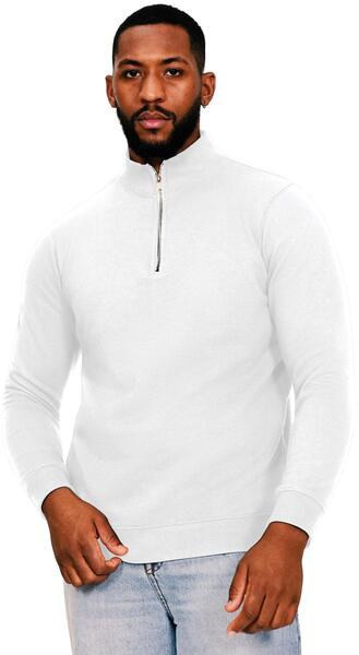 Casual Classics CRBSW50 - Eco-Friendly Ringspun Cotton Quarter Zip Sweatshirt