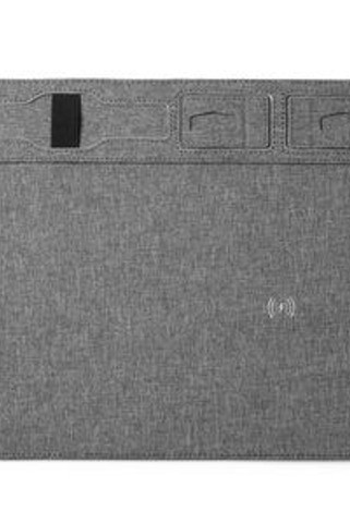 DEMAR Tapis de souris en RPET avec chargeur sans fil 10 W intégré - EgotierPro AL3038