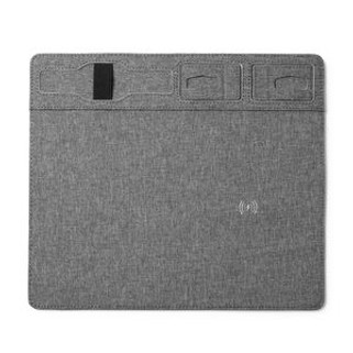 DEMAR Mouse pad in RPET with in-built 10W wireless charger - EgotierPro AL3038