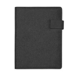 Stamina FO7984 - SAMAR Multipurpose A4 folder in heather 600D RPET with magnetic clasp