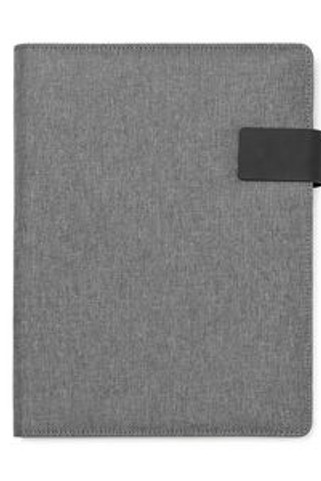 SAMAR Mehrzweck-A4-Ordner aus Heather 600D-RPET mit Magnetverschluß - EgotierPro FO7984