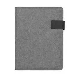 Stamina FO7984 - SAMAR Multipurpose A4 folder in heather 600D RPET with magnetic clasp