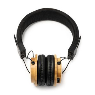 TANGO Adjustable wireless headphones in bamboo and RPET fabric - EgotierPro HP3042