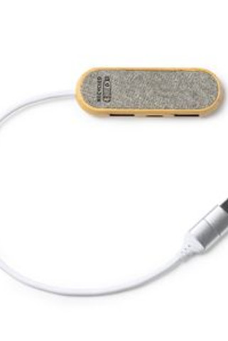 BADOC Port USB avec un corps magnifiquement conçu en bambou et en tissu RPET - EgotierPro IA3039