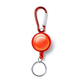 DOKI Rollerclip keyring with carabiner and retractable ring - EgotierPro KO4209