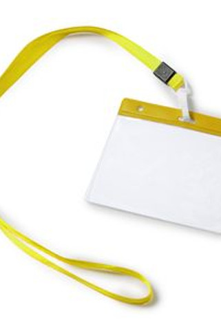 POMEL Lanyard with matching carabiner and PVC badge holder - EgotierPro LY7045