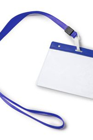 POMEL Lanyard with matching carabiner and PVC badge holder - EgotierPro LY7045