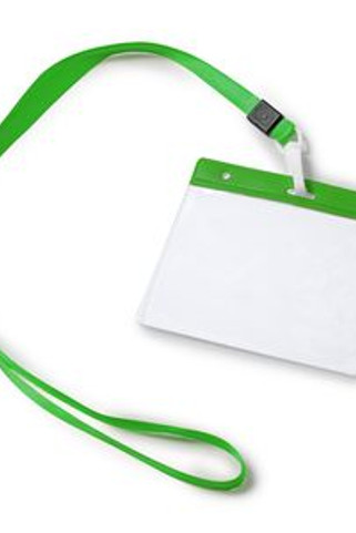 POMEL Lanyard with matching carabiner and PVC badge holder - EgotierPro LY7045