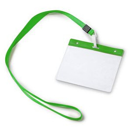 POMEL Lanyard with matching carabiner and PVC badge holder - EgotierPro LY7045