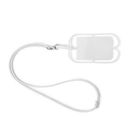 DALVIK Silicone lanyard with holder for mobiles or cards - EgotierPro LY7046