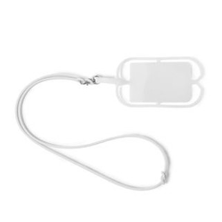 DALVIK Silicone lanyard with holder for mobiles or cards - EgotierPro LY7046
