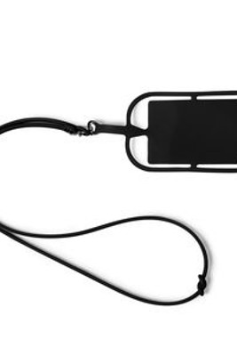 DALVIK Silicone lanyard with holder for mobiles or cards - EgotierPro LY7046