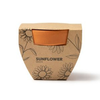 GIRAX Terakotowa doniczka z nasionami słonecznika - EgotierPro MC1036