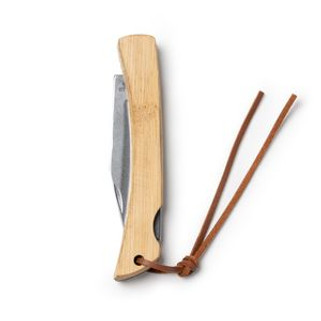 Stamina NA3988 - KAIDE Stainless steel jackknife with grip in natural bamboo