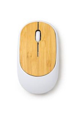 REMY Wireless mouse in bamboo and recycled ABS with precision optical sensor - EgotierPro RT3049