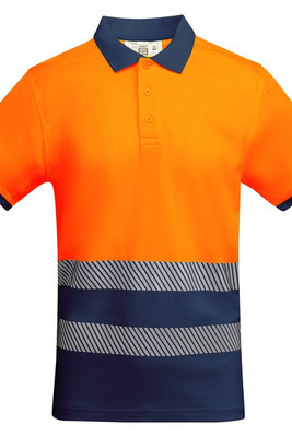 Roly HV9318 - ATRIO Technical high-visibility short-sleeve polo shirt