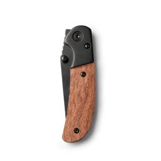 Stamina NA3990 - GOLIAT Stainless steel jackknife with blade in black and grip in natural wood