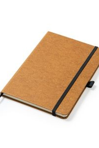 KORUM Carnet A5 avec couverture rigide en cuir recyclé - EgotierPro NB7974