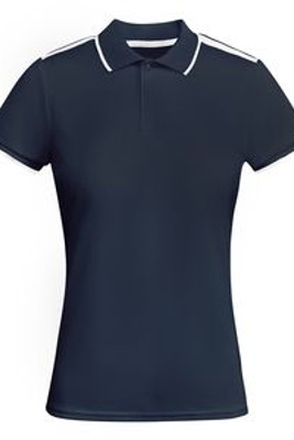 Roly PO0409 - TAMIL WOMAN Fitted technical short-sleeve polo shirt for women in antibacterial recycled polyester