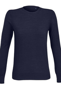 NEOBLU 03985 - Moderne Rundhalset Uldbluse til Kvinder