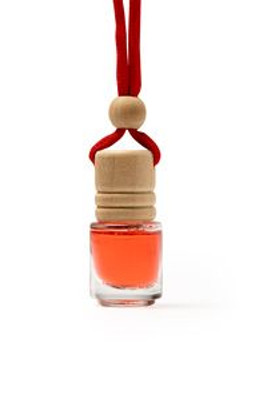 RINDAL Air freshener with different scents in a glass recipient with wooden cap and matching adjustable cord - EgotierPro AM1316