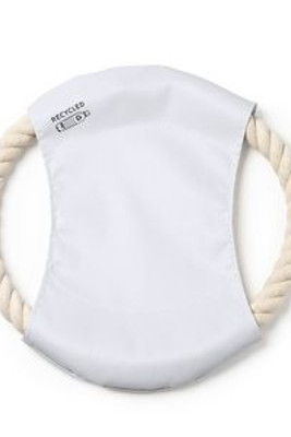 DEMAK Frisbee for pets with central fabric in RPET and cotton cord - EgotierPro AN1025