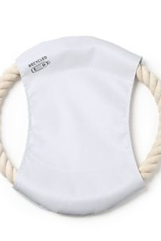 DEMAK Frisbee for pets with central fabric in RPET and cotton cord - EgotierPro AN1025