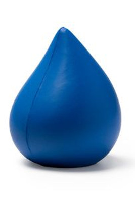 DONA Drop-shaped stress ball in plain colour PU - EgotierPro AS1232