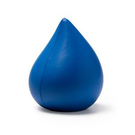 DONA Drop-shaped stress ball in plain colour PU - EgotierPro AS1232