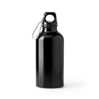 RENKO Recycled aluminium bottle with single wall and matching carabiner - EgotierPro BI4214