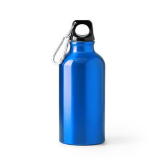RENKO Recycled aluminium bottle with single wall and matching carabiner - EgotierPro BI4214